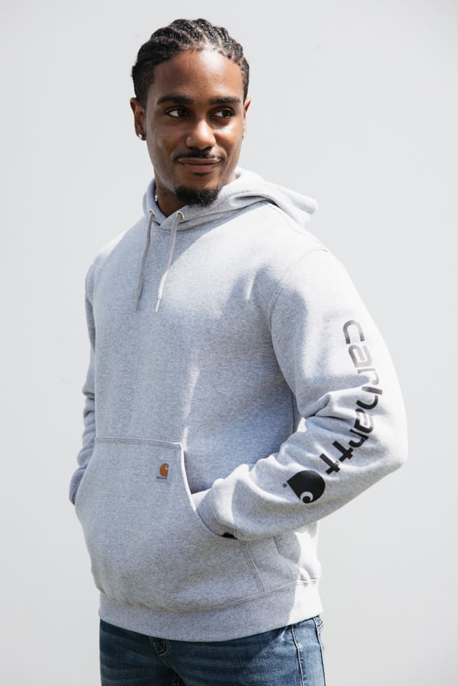 Carhartt Logo Sleeve Graphic Hoodie for Men - Image 2