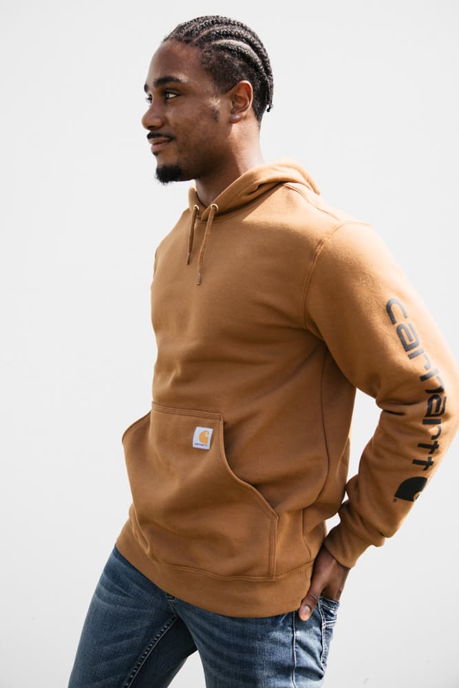 Carhartt Logo Sleeve Graphic Hoodie for Men - Image 4