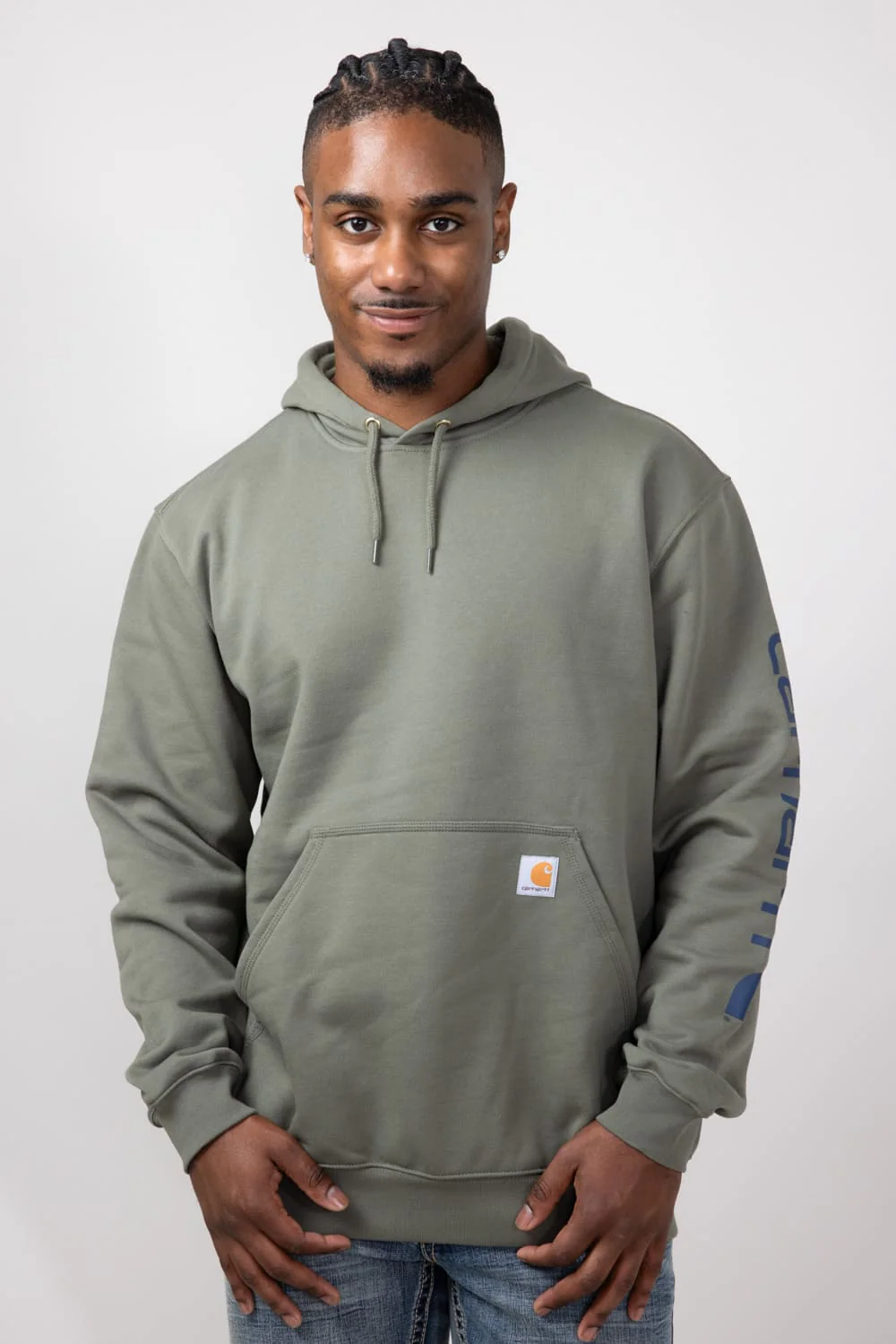 Carhartt Logo Sleeve Graphic Hoodie for Men - Image 5