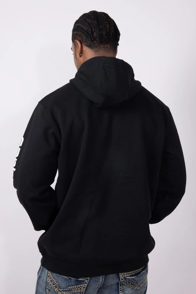Carhartt Logo Sleeve Graphic Hoodie for Men in Black | K288-BLK BLACK - Image 5