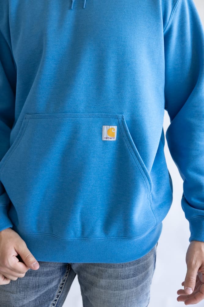 Carhartt Logo Sleeve Hoodie for Men in Horizon Blue | K288-HO7 - Image 3