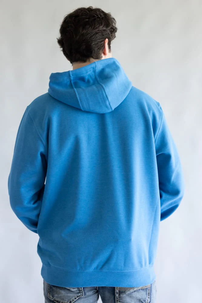 Carhartt Logo Sleeve Hoodie for Men in Horizon Blue | K288-HO7 - Image 4