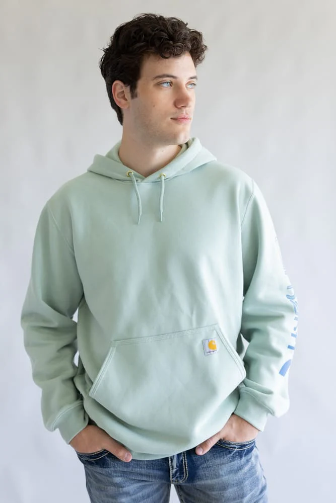 Carhartt Logo Sleeve Hoodie for Men in Seabrook | K288-GL3 - Image 4