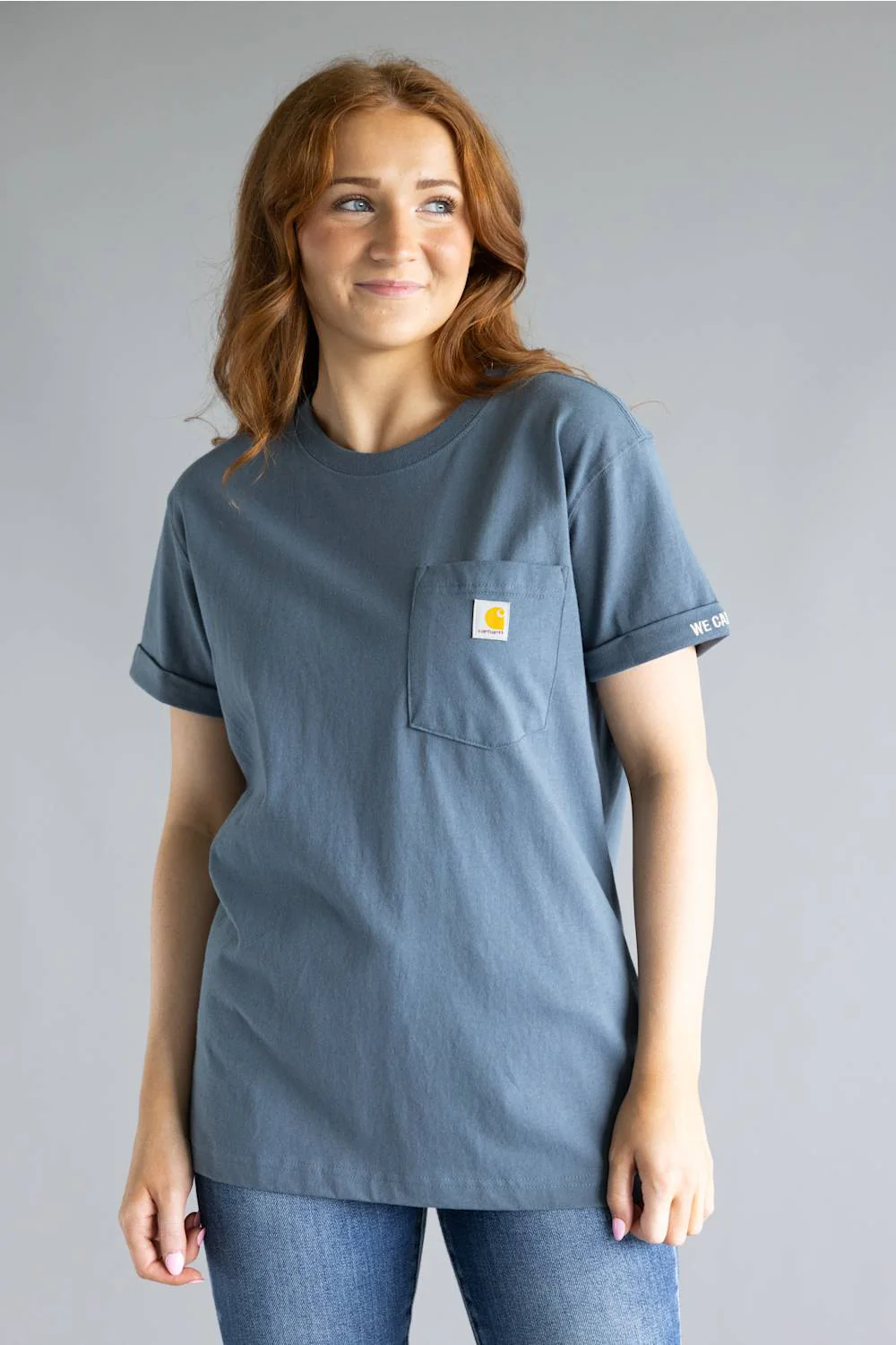 Carhartt Loose Fit Rosie T-Shirt for Women in Iron Blue | 106903-EC2 - Image 2