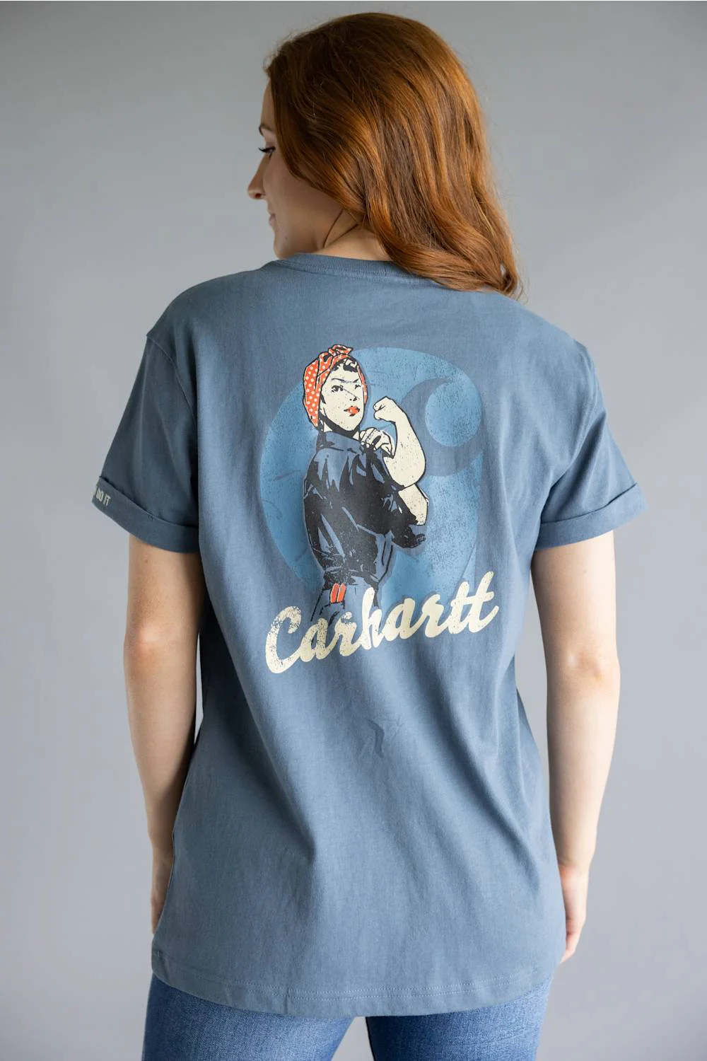 Carhartt Loose Fit Rosie T-Shirt for Women in Iron Blue | 106903-EC2 - Image 4