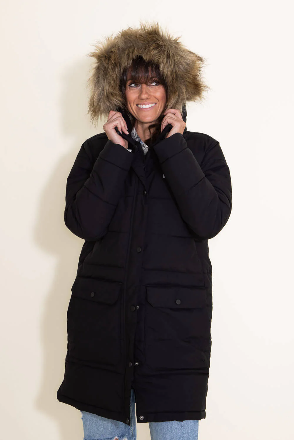 Carhartt Montana Insulated Coat for Women in Black | 105456-N04 - Image 2