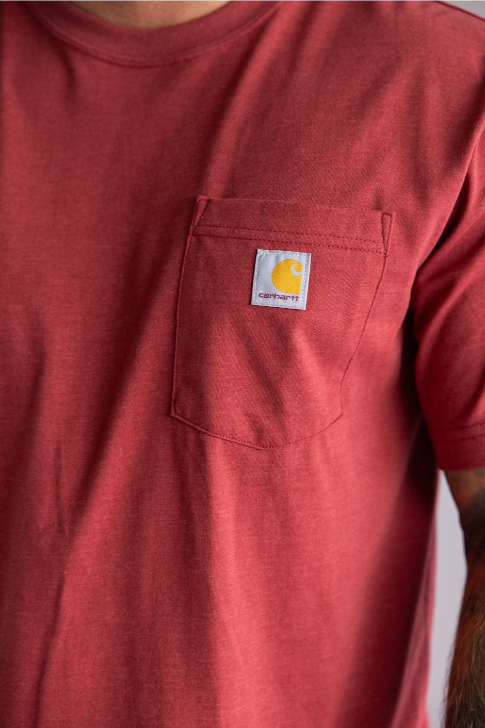 Carhartt Relaxed C-Logo T-Shirt for Men in Amber | 107436-RE4-AMBER - Image 4