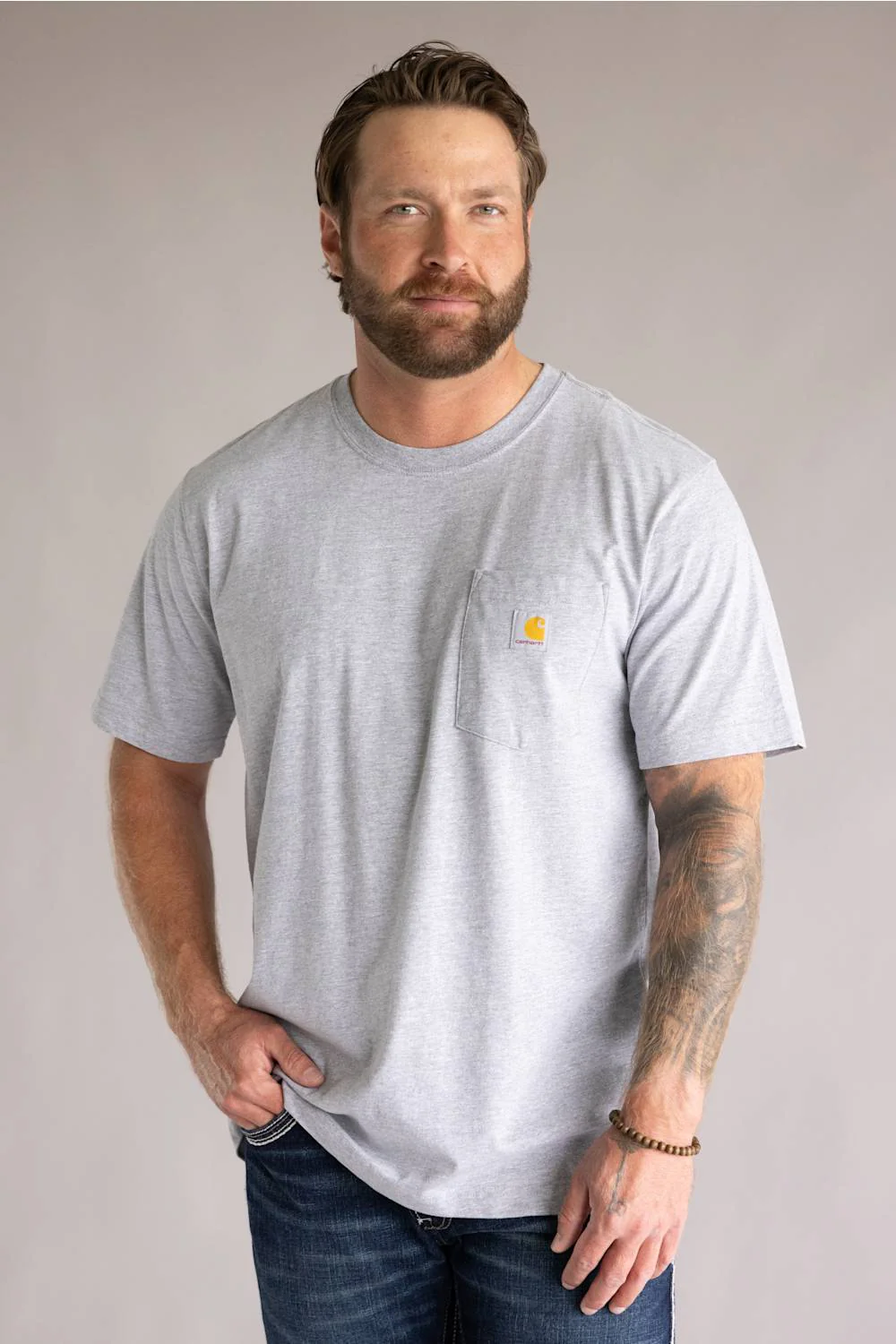 Carhartt Relaxed Horse T-Shirt for Men in Gray | 107292-034-GRAY - Image 2