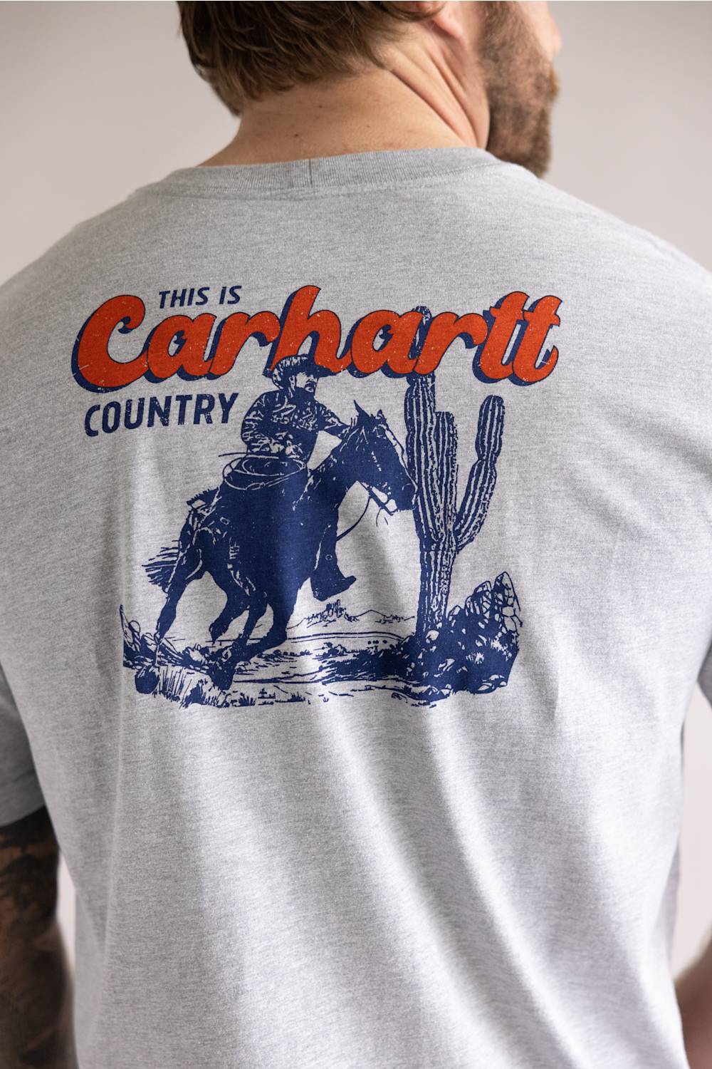 Carhartt Relaxed Horse T-Shirt for Men in Gray | 107292-034-GRAY - Image 3