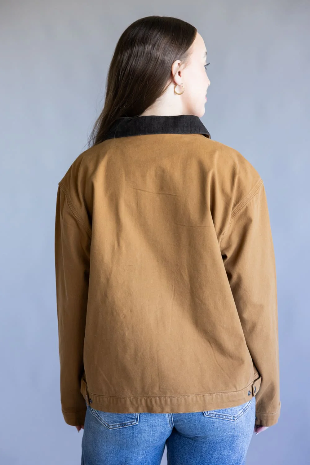 Carhartt Rugged Flex Canvas Detroit Jacket for Women in Carhartt Brown  | 106208-BRN - Image 5