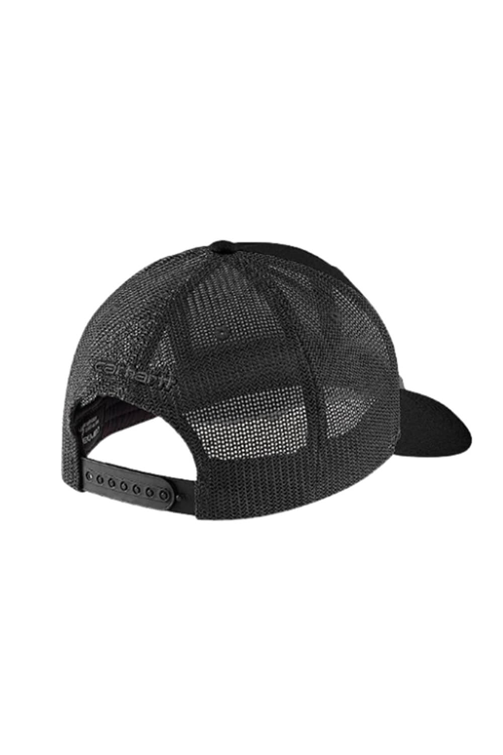 Carhartt Rugged Flex Logo Patch Trucker Hat for Men in Black | 105216-N04 BLK - Image 2