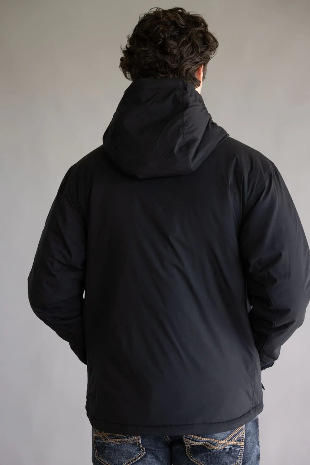 Carhartt Rugged Flex Relaxed Fit Lightweight Stretch Insulated Jacket for Men in Black | 106981-N04 BLACK - Image 2