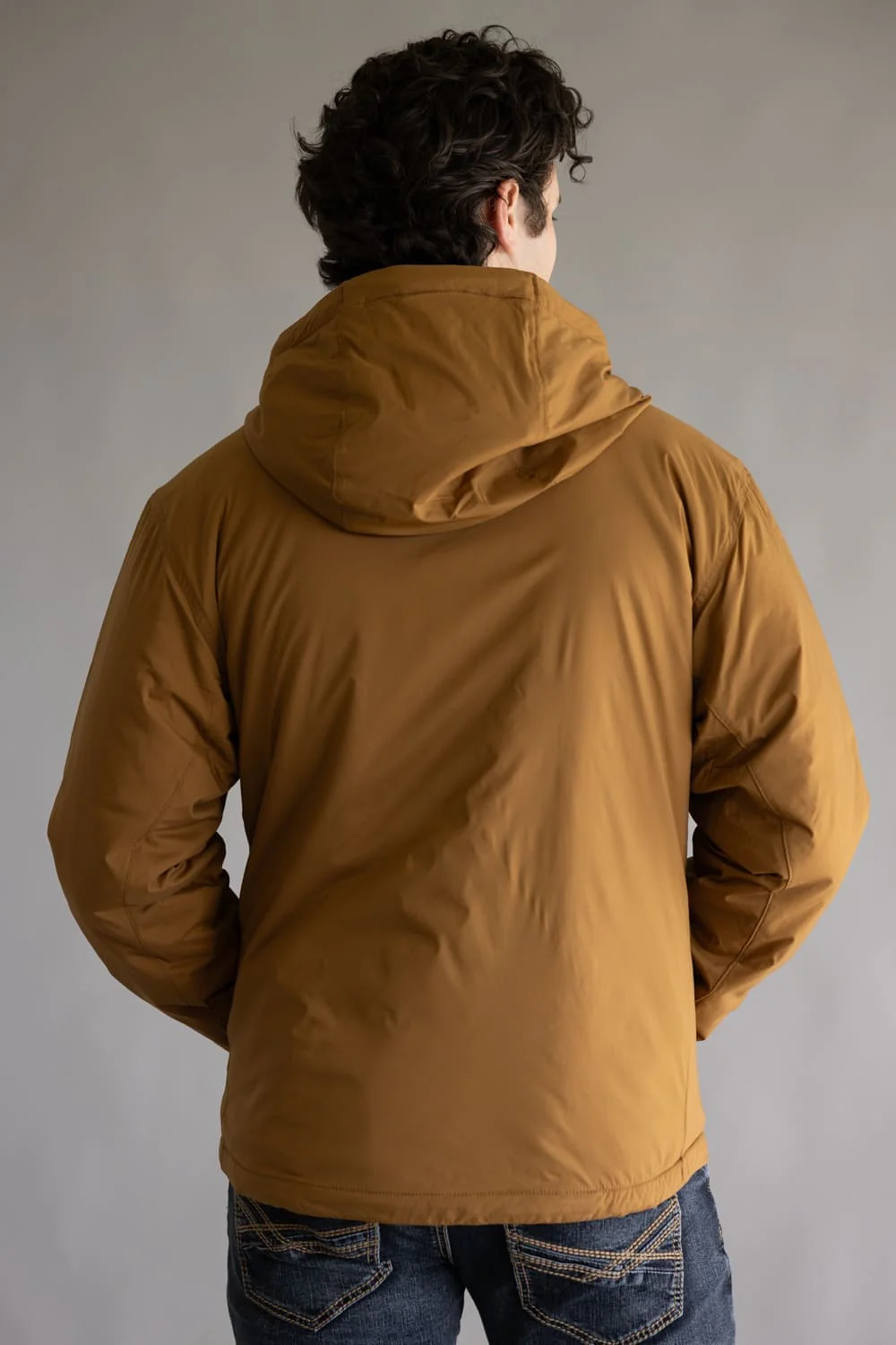 Carhartt Rugged Flex Relaxed Fit Lightweight Stretch Insulated Jacket for Men in Brown | 106981-BRN BROWN - Image 2