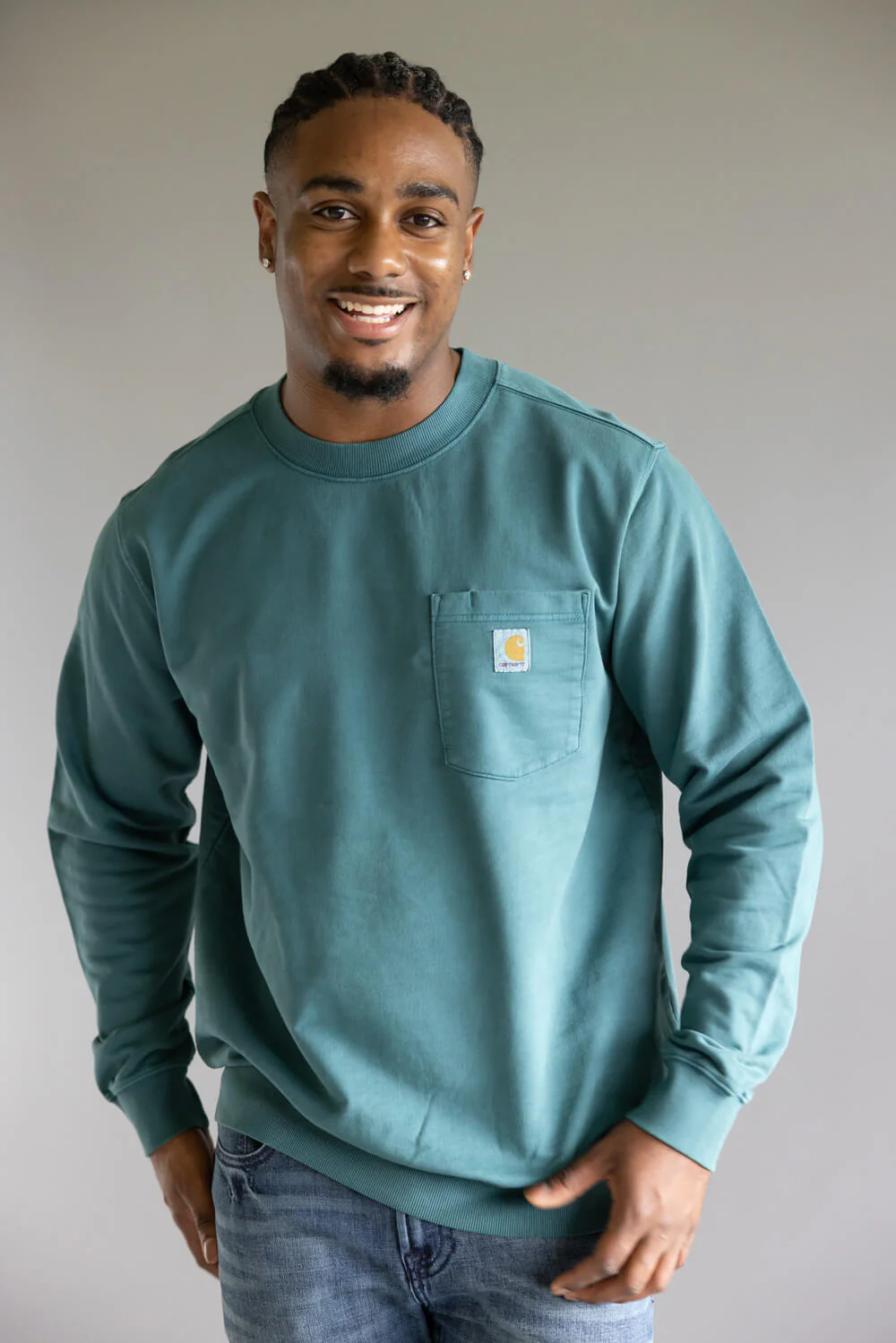 Carhartt Terry Crewneck Sweatshirt for Men - Image 3