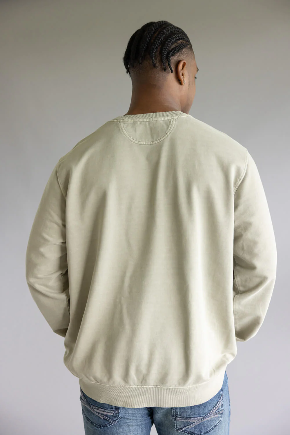 Carhartt Terry Crewneck Sweatshirt for Men in Greige | 106853-E00 - Image 2