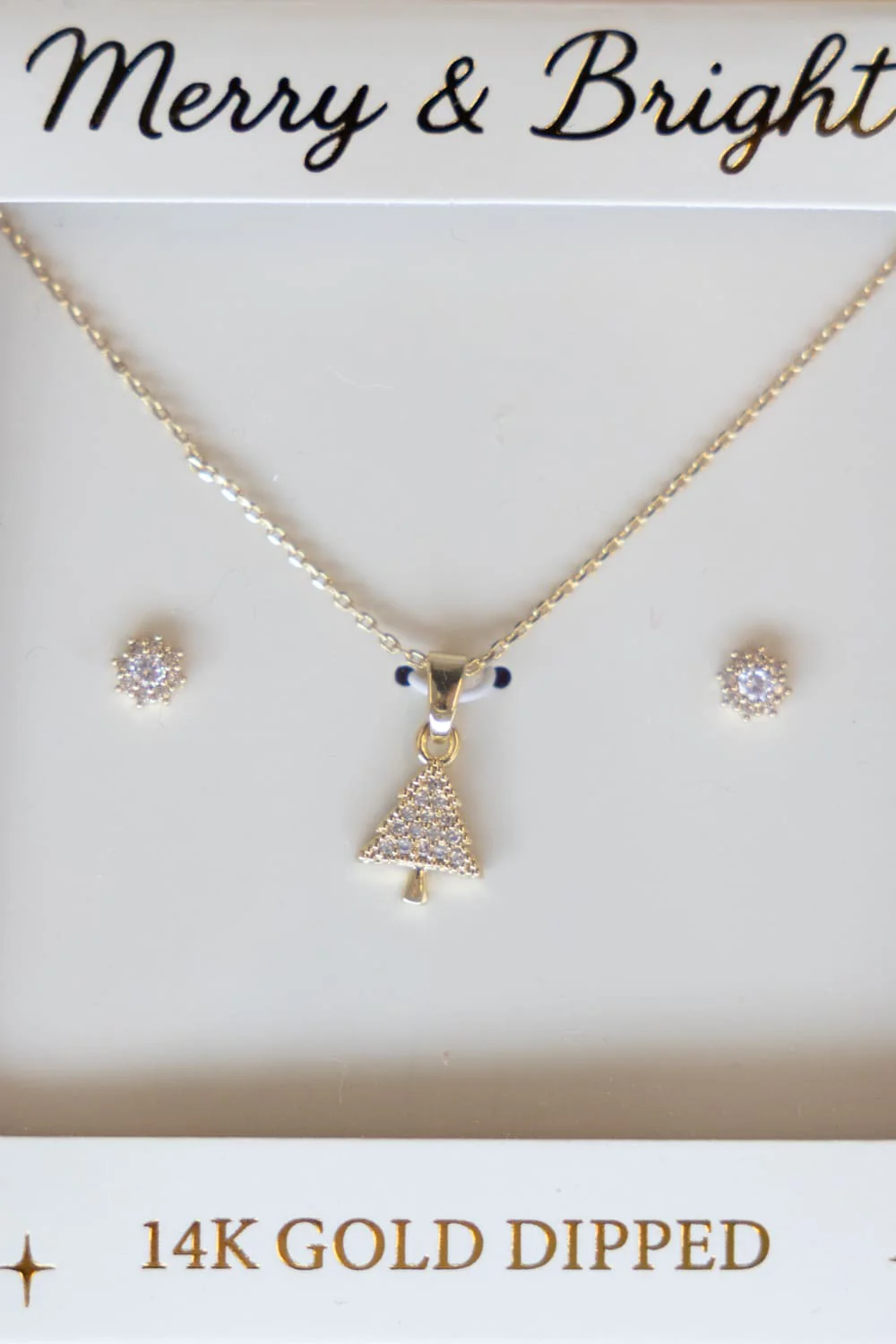 Christmas Tree Box Set for Women in Gold | SJS390008GLD - Image 4