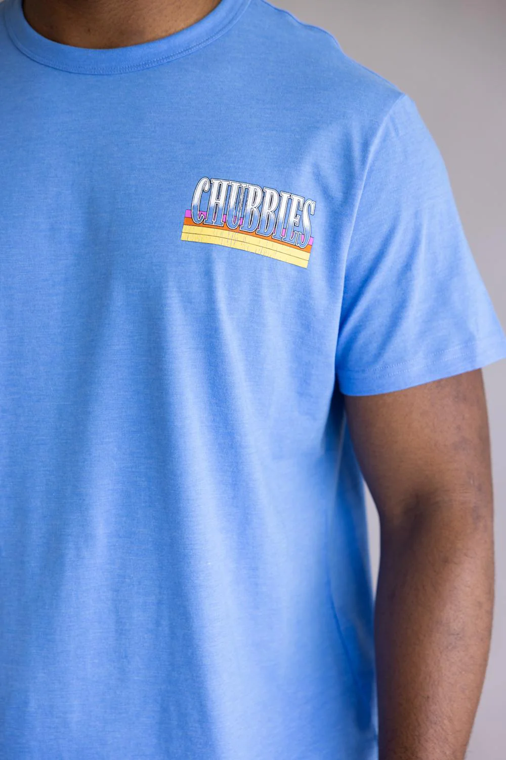 Chubbies The Heck Yes Brother T-shirt for Men in Blue | 502261-21 BLUE - Image 3