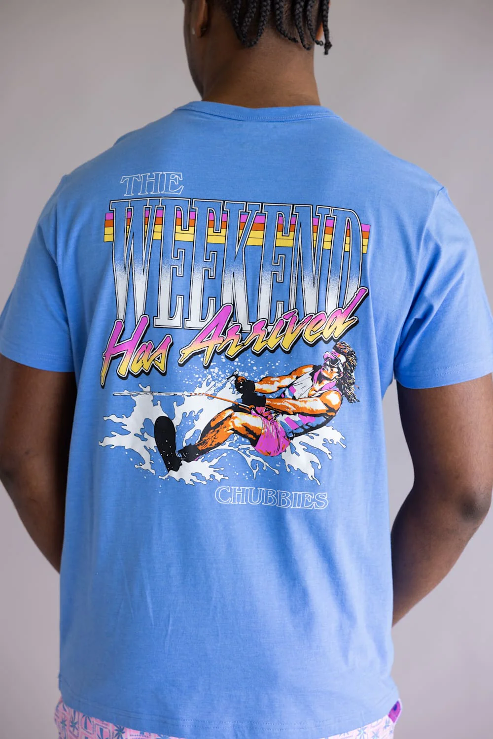 Chubbies The Heck Yes Brother T-shirt for Men in Blue | 502261-21 BLUE - Image 4