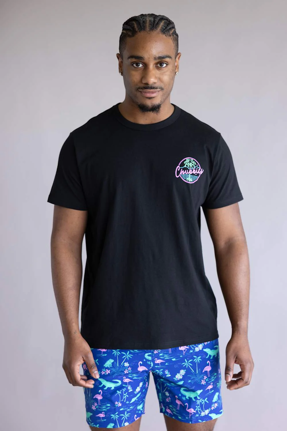 Chubbies The Night Never Sleeps T-shirt for Men in Black | 502261-31 BLACK - Image 3