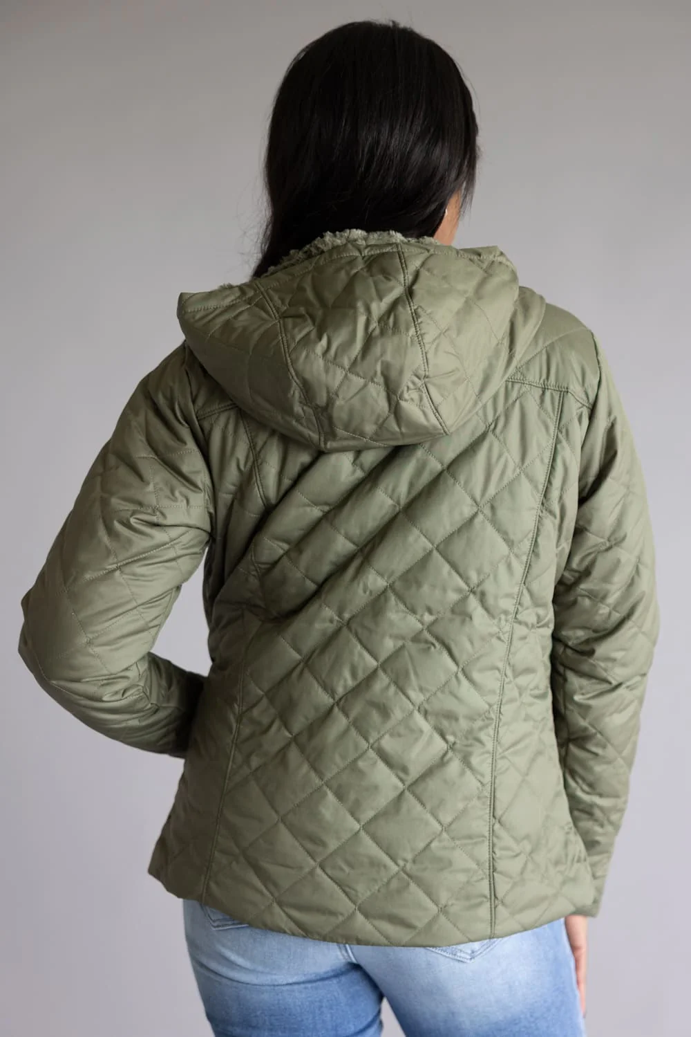 Columbia Copper Crest II Hooded Jacket for Women in Green | 2086611-397 - Image 5