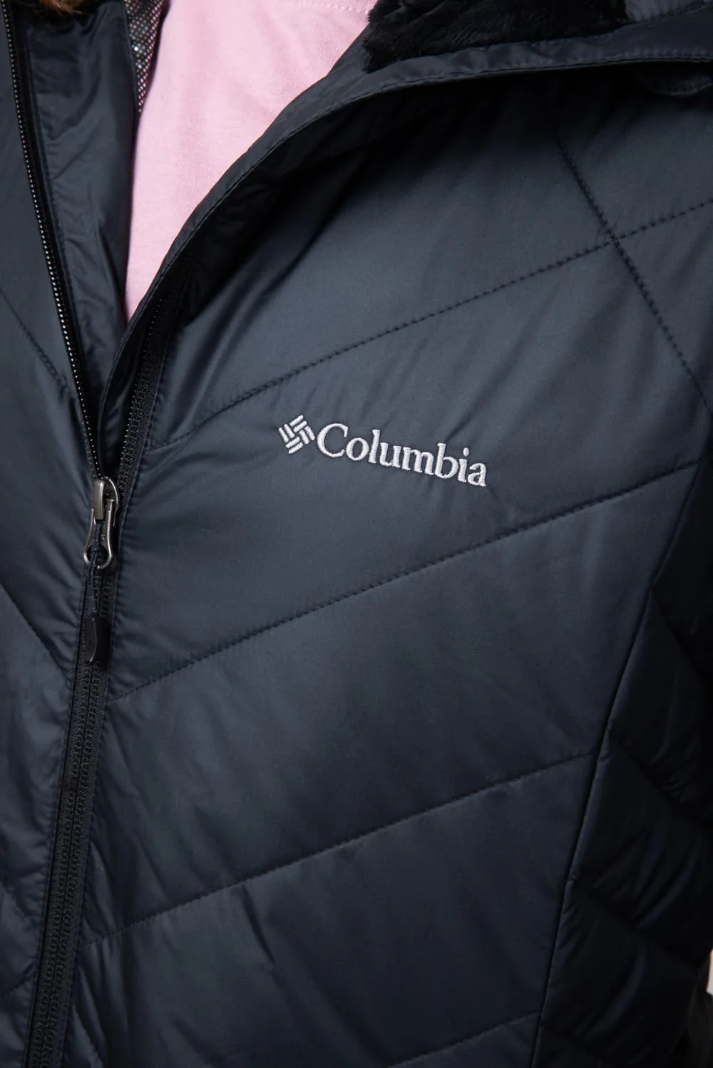 Columbia Heavenly Long Hooded Jacket for Women in Black | 1738161-012 - Image 3