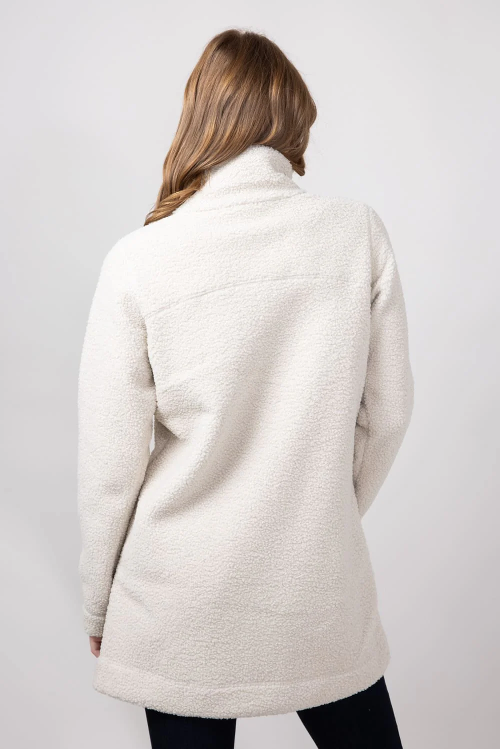 Columbia Panorama Long Fleece Jacket for Women in Dark Stone | 1862581-278 - Image 4