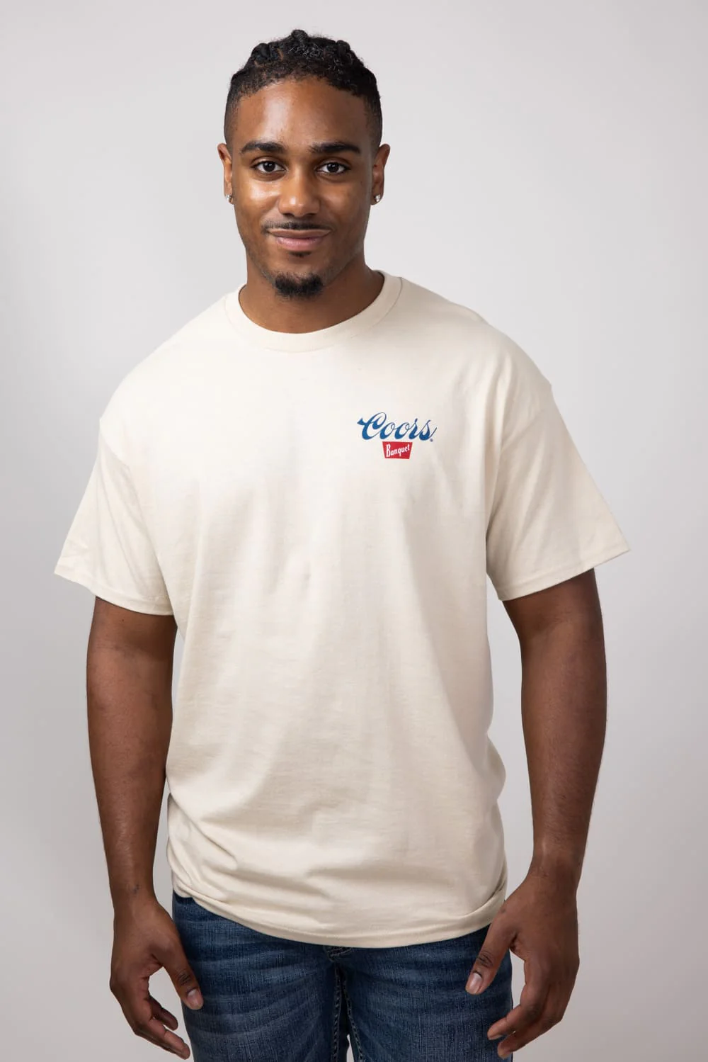Coors Banquet Heritage T-Shirt for Men in Sand | 14870-867A-SAND - Image 2