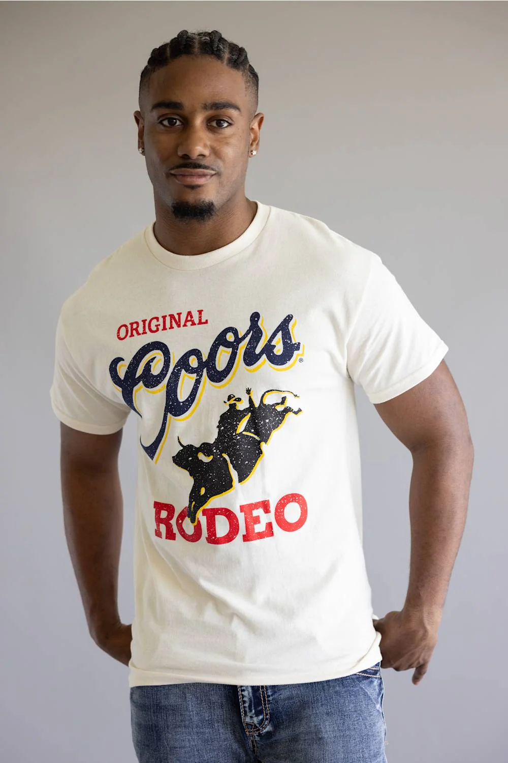 Coors Bronco T-Shirt for Men in Natural | 17642_805-NATURAL - Image 4