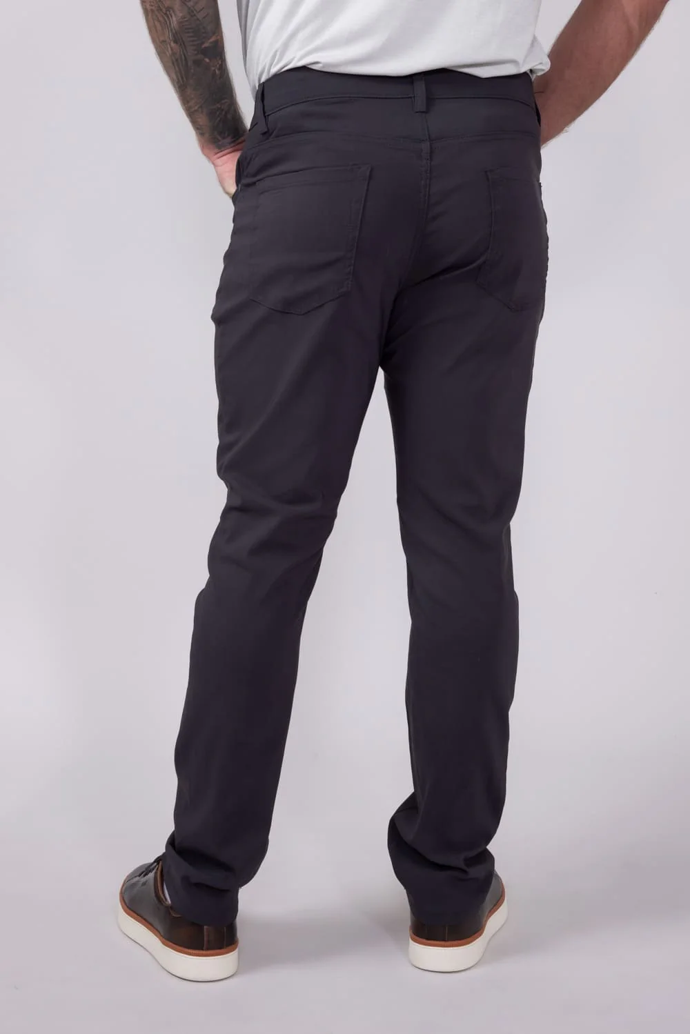 Weatherproof Vintage Faille 5 Pocket Pants for Men in Dark Grey | W5S901-074-GRAY - Image 2