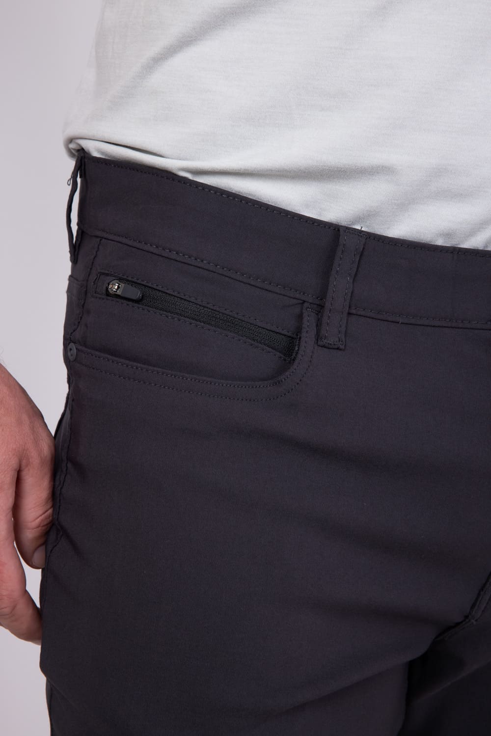 Weatherproof Vintage Faille 5 Pocket Pants for Men in Dark Grey | W5S901-074-GRAY - Image 3