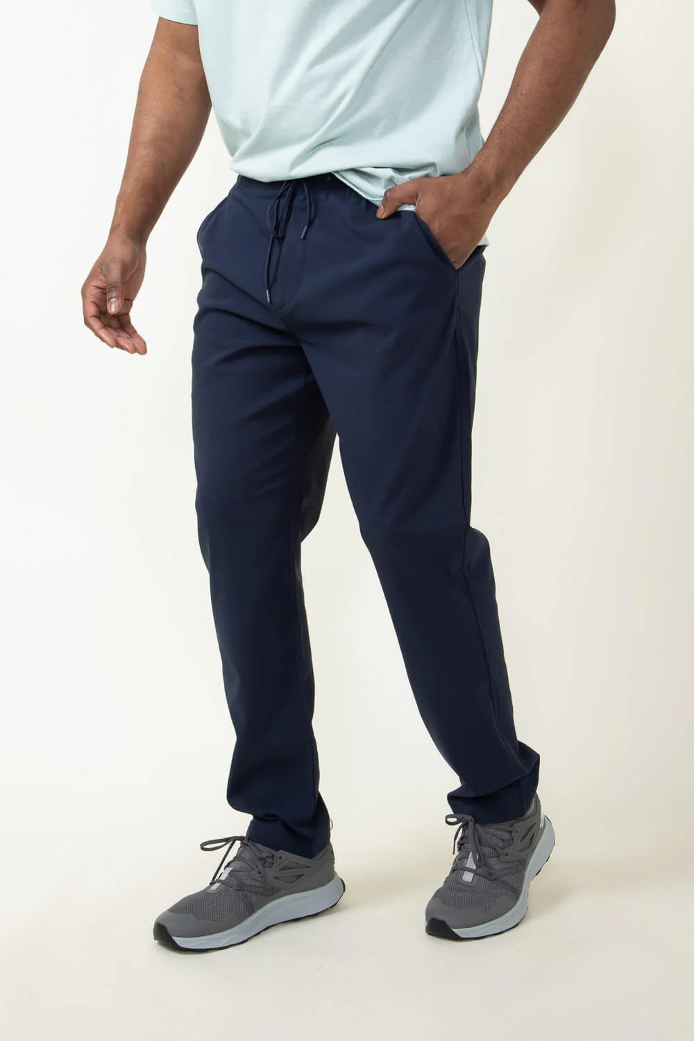 Copper & Oak Elastic File Tech Jogger Pants for Men in Dark Sapphire | K4S4164-DKSAPPHIRE - Image 3