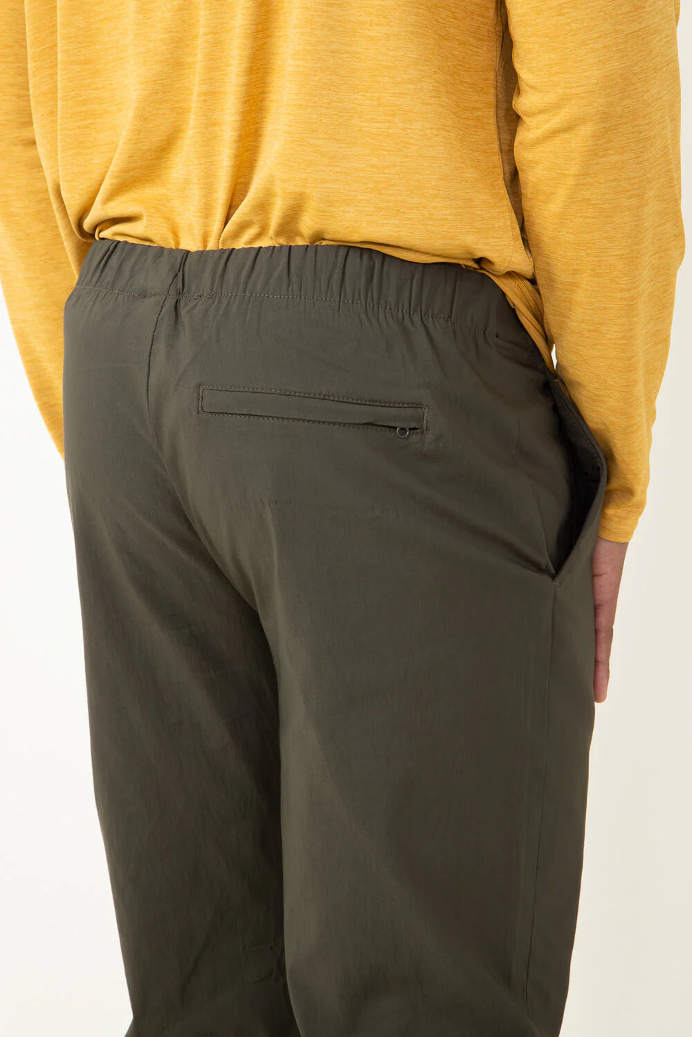 Copper & Oak Elastic File Tech Jogger Pants for Men in Dark Olive | K4S4164-DARKOLIVE - Image 4