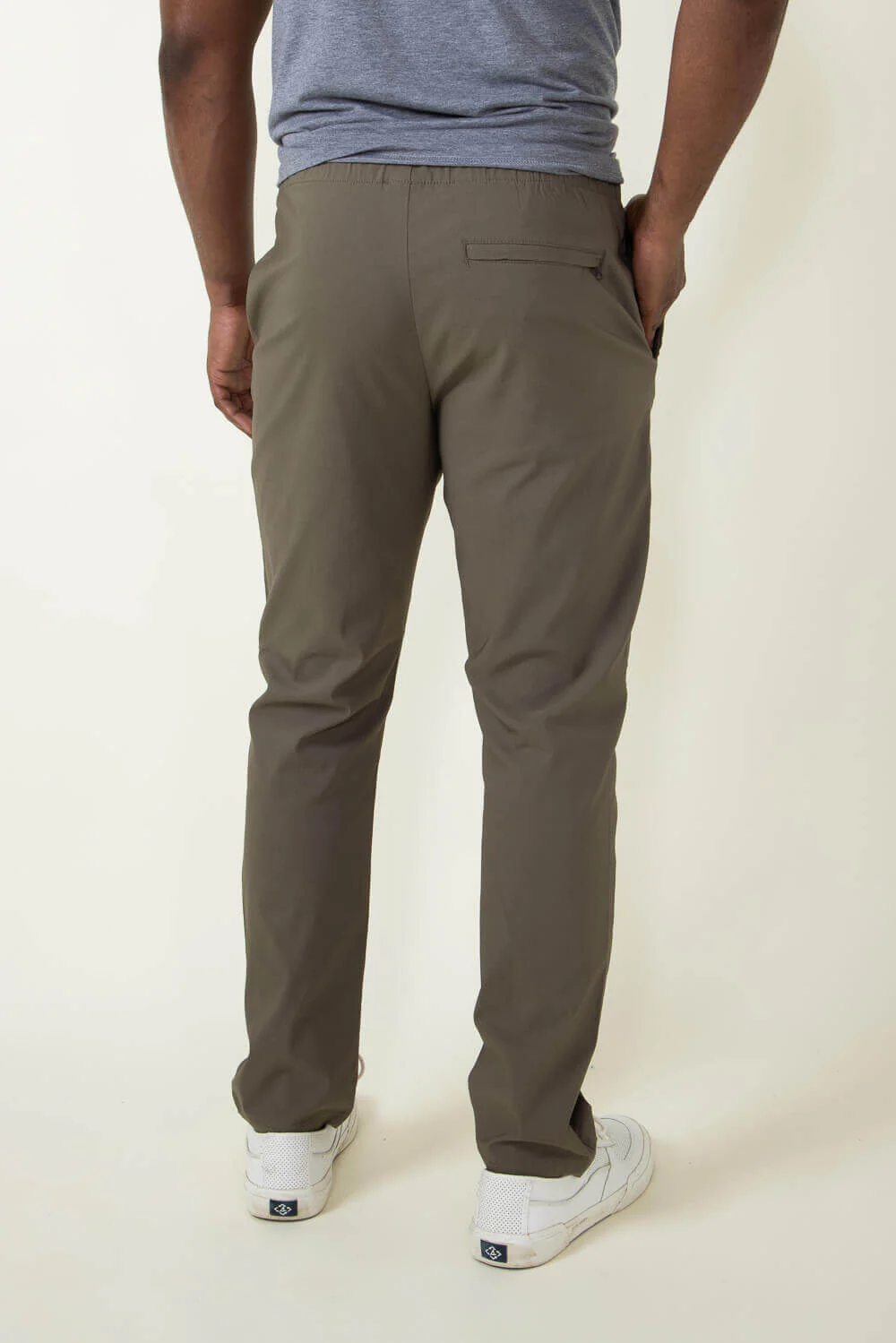 Copper & Oak Elastic File Tech Jogger Pants for Men in Mushroom Green | K4S4164-MUSHROOM - Image 5