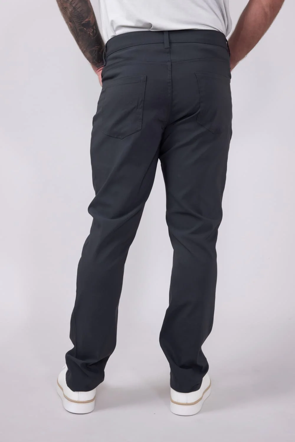 Copper & Oak Faille 5 Pocket Pants for Men in Iron | K5S901-066-IRON - Image 2