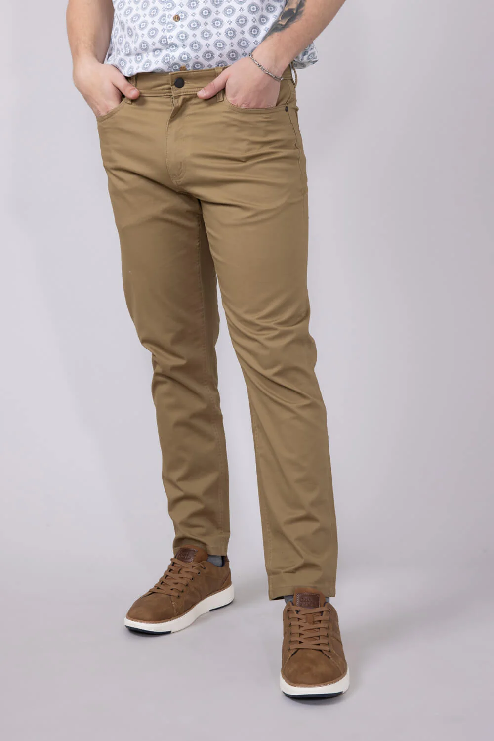 Copper & Oak Leaders Pants for Men in Khaki | K5S817-262-KHAKI - Image 3