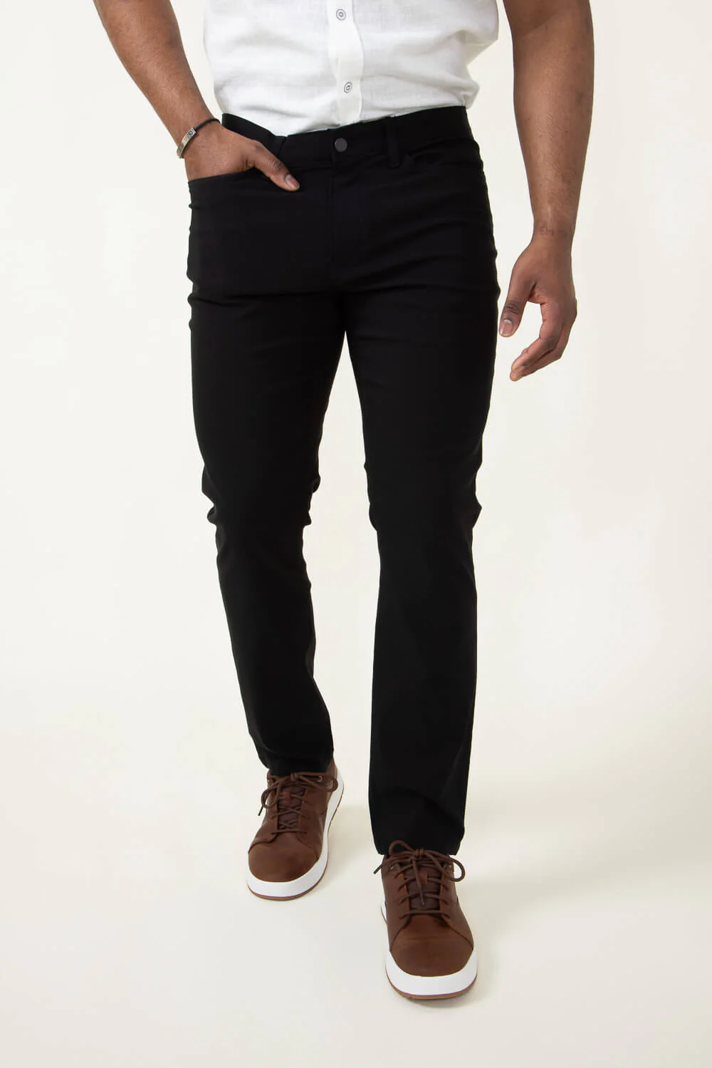 Copper & Oak Momentum Zip Pants for Men in Black | K2F901-004-BLK - Image 4