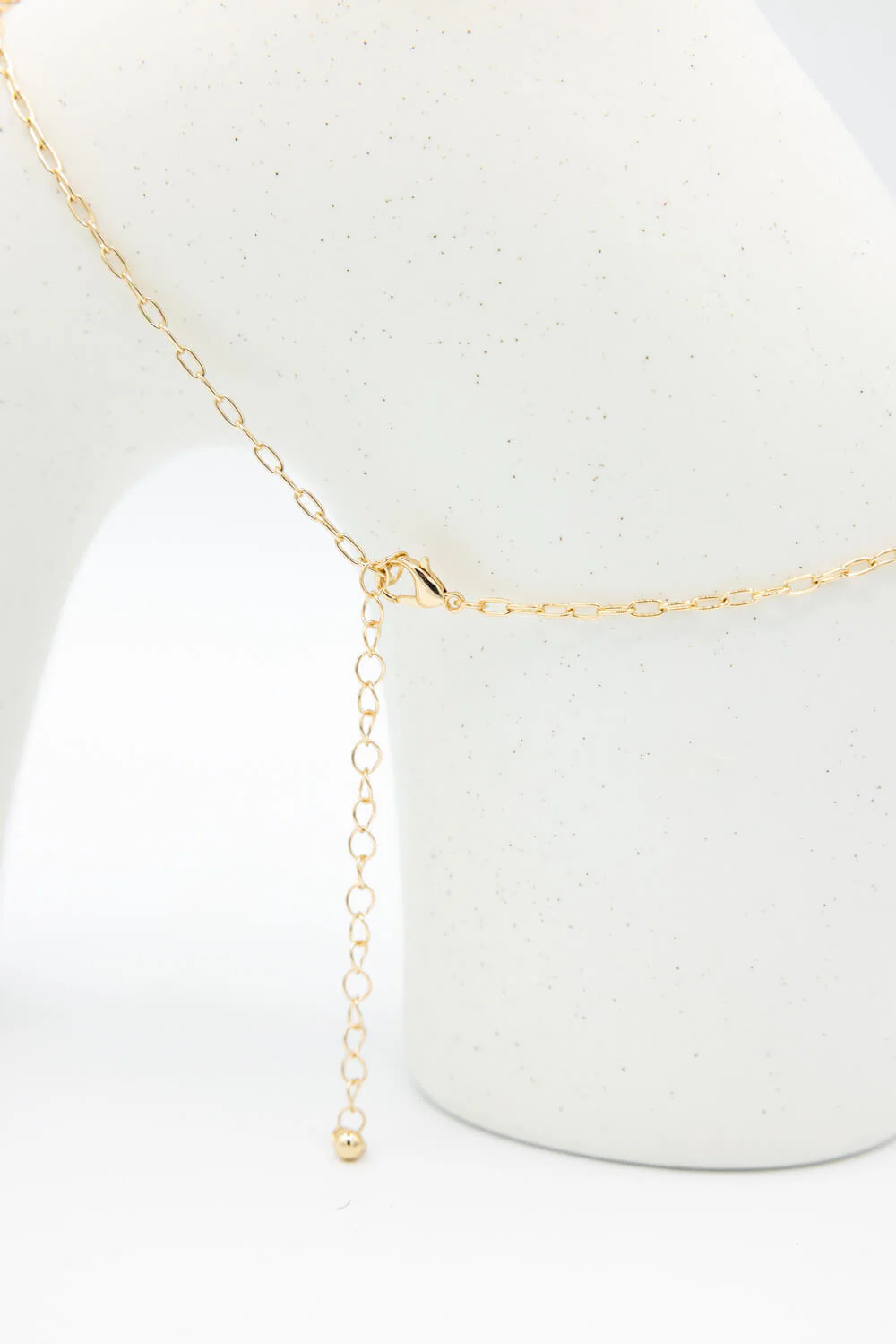 Dangle Cross Necklace in Gold | INE048GDCRM - Image 2