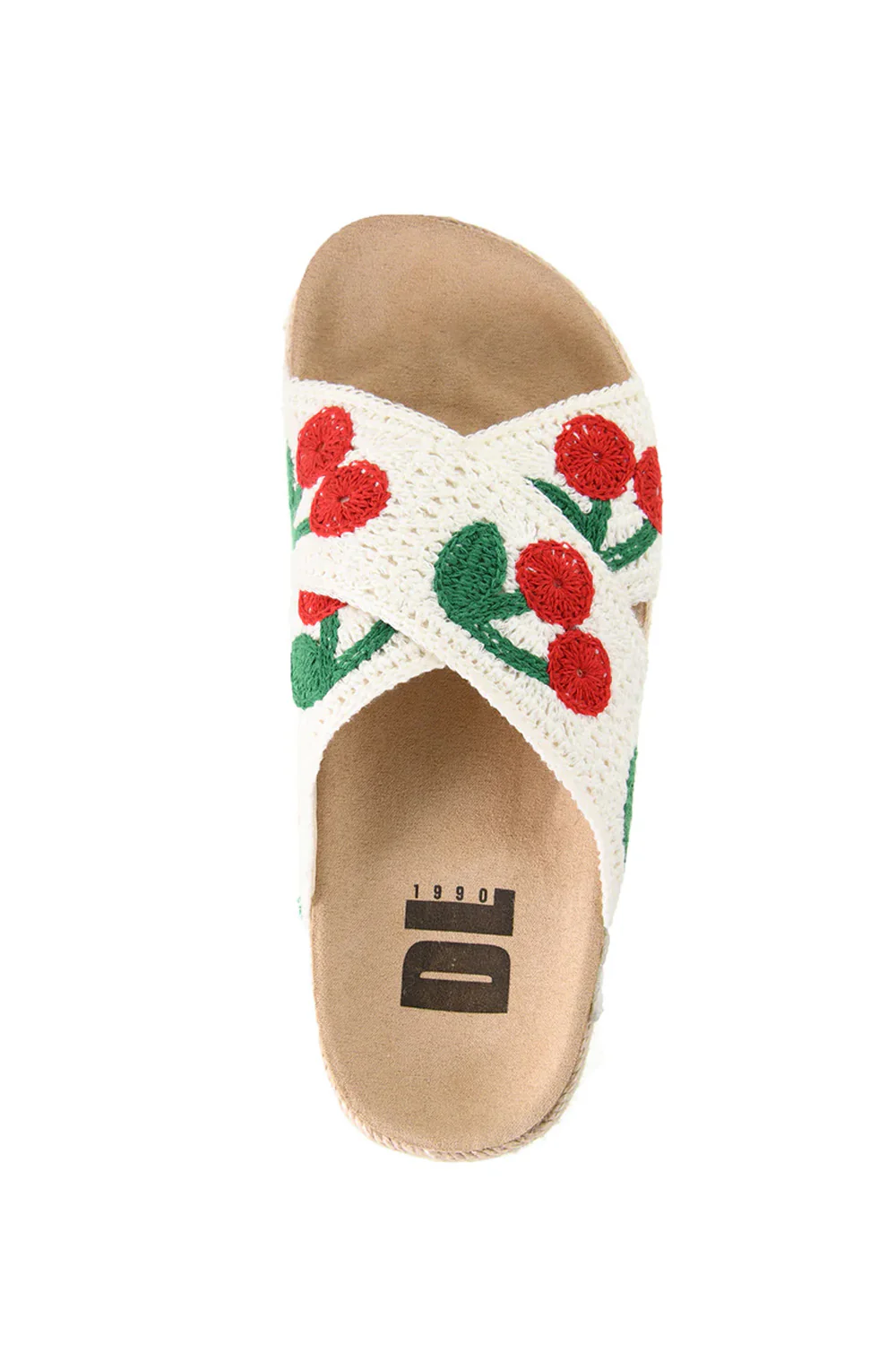 Dirty Laundry Tacoma Cherry Crochet Platform Sandals for Women in Red | TOWW-015 RED - Image 3