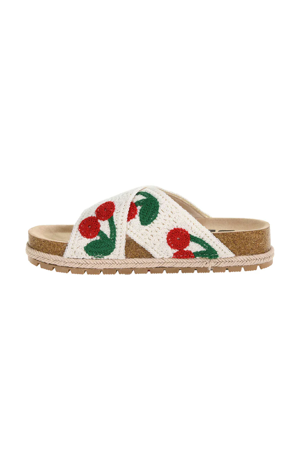 Dirty Laundry Tacoma Cherry Crochet Platform Sandals for Women in Red | TOWW-015 RED - Image 5