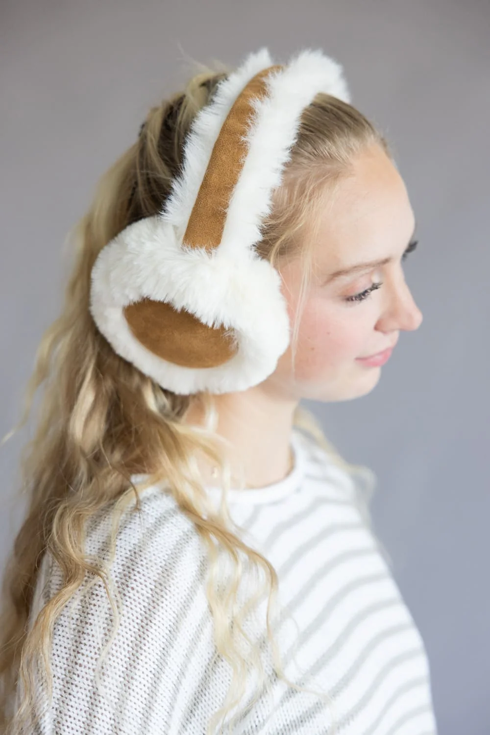 Do Everything in Love Sherpa Fur Earmuffs for Women - Image 2