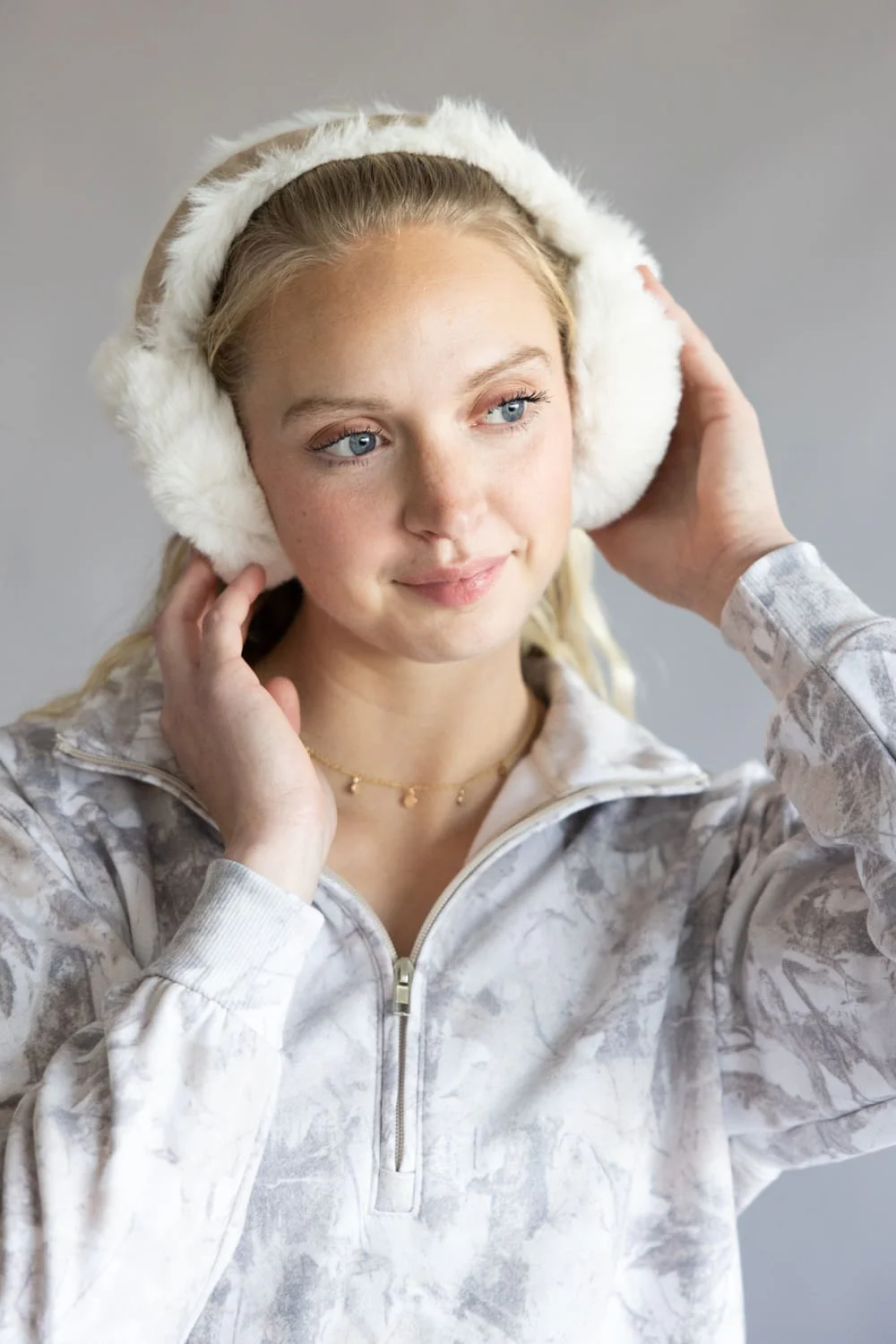 Do Everything in Love Sherpa Fur Earmuffs for Women - Image 3