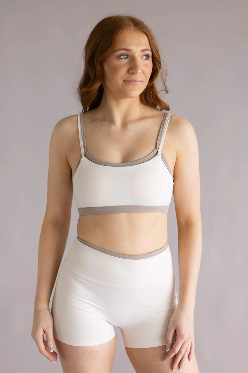 Double Layer Sports Bra for Women in Cream Combo | TP80238-CREAMCOMBO - Image 3