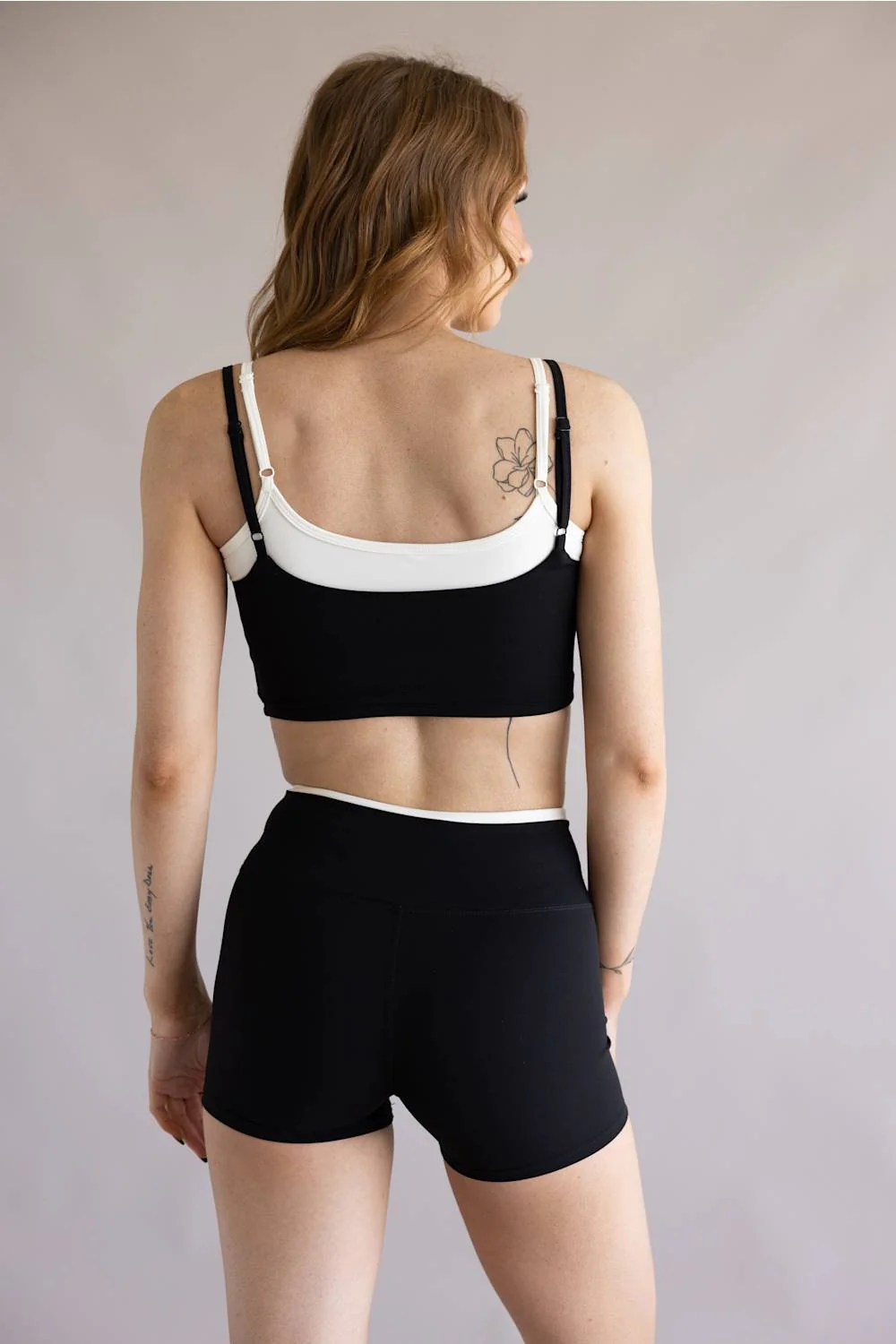 Double Layer Sports Tank Top for Women in Black/White | TP80259-BLACK - Image 4