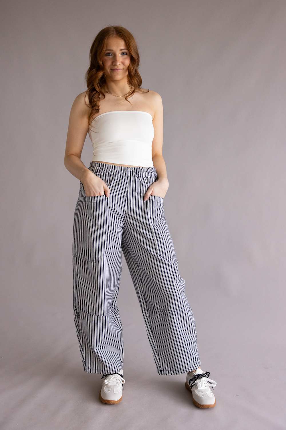 Double Layer Tube Top for Women in White | VERA-20T-WHITE - Image 2