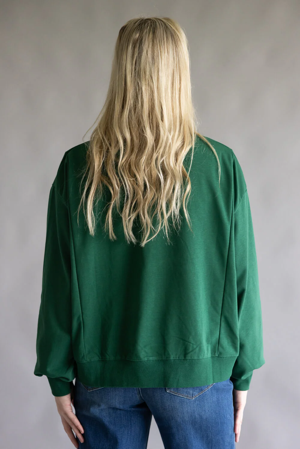 Embroidered Merry Pullover for Women in Hunter Green | CT34470-HUNTERGREEN - Image 6