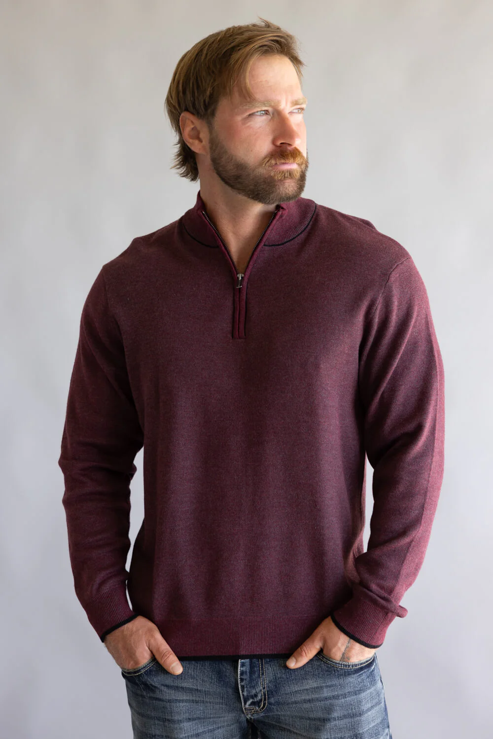 F/X Fusion Quarter Zip Sweater for Men - Image 2