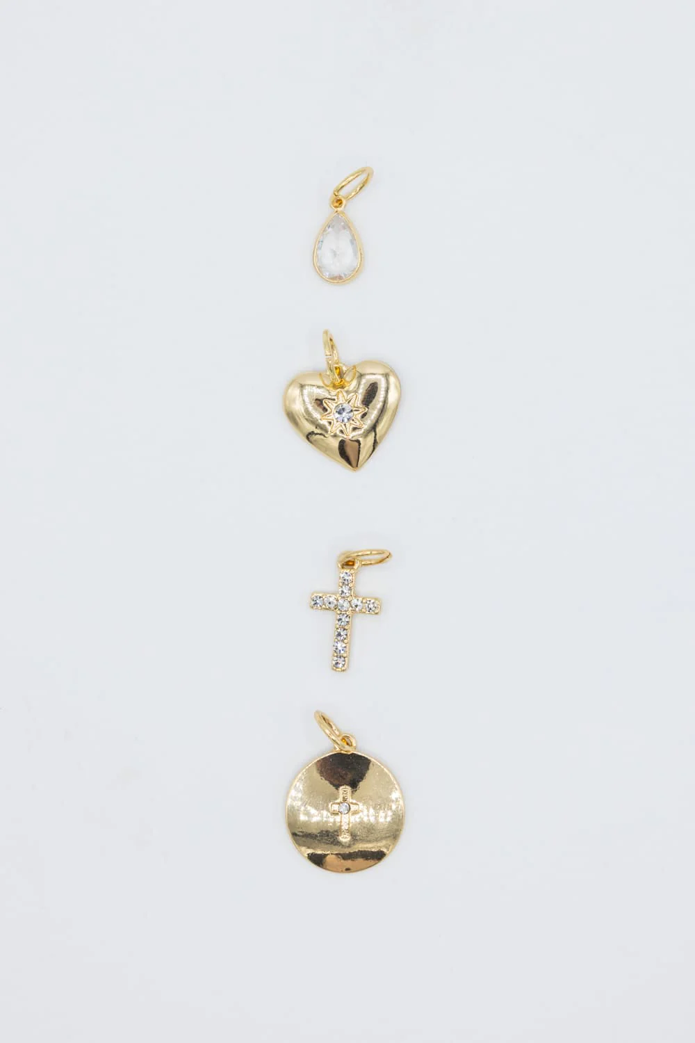 Faith Custom Charm Necklace in Gold | N13136G - Image 3
