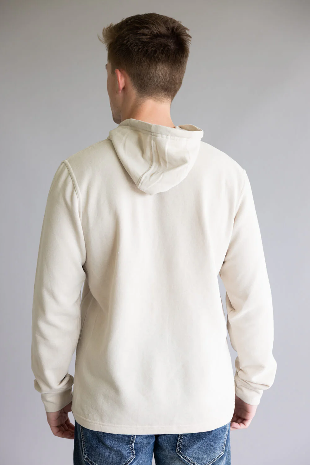 Fleece Lined Hoodie for Men in Haze | TT8115GL-HAZE - Image 3