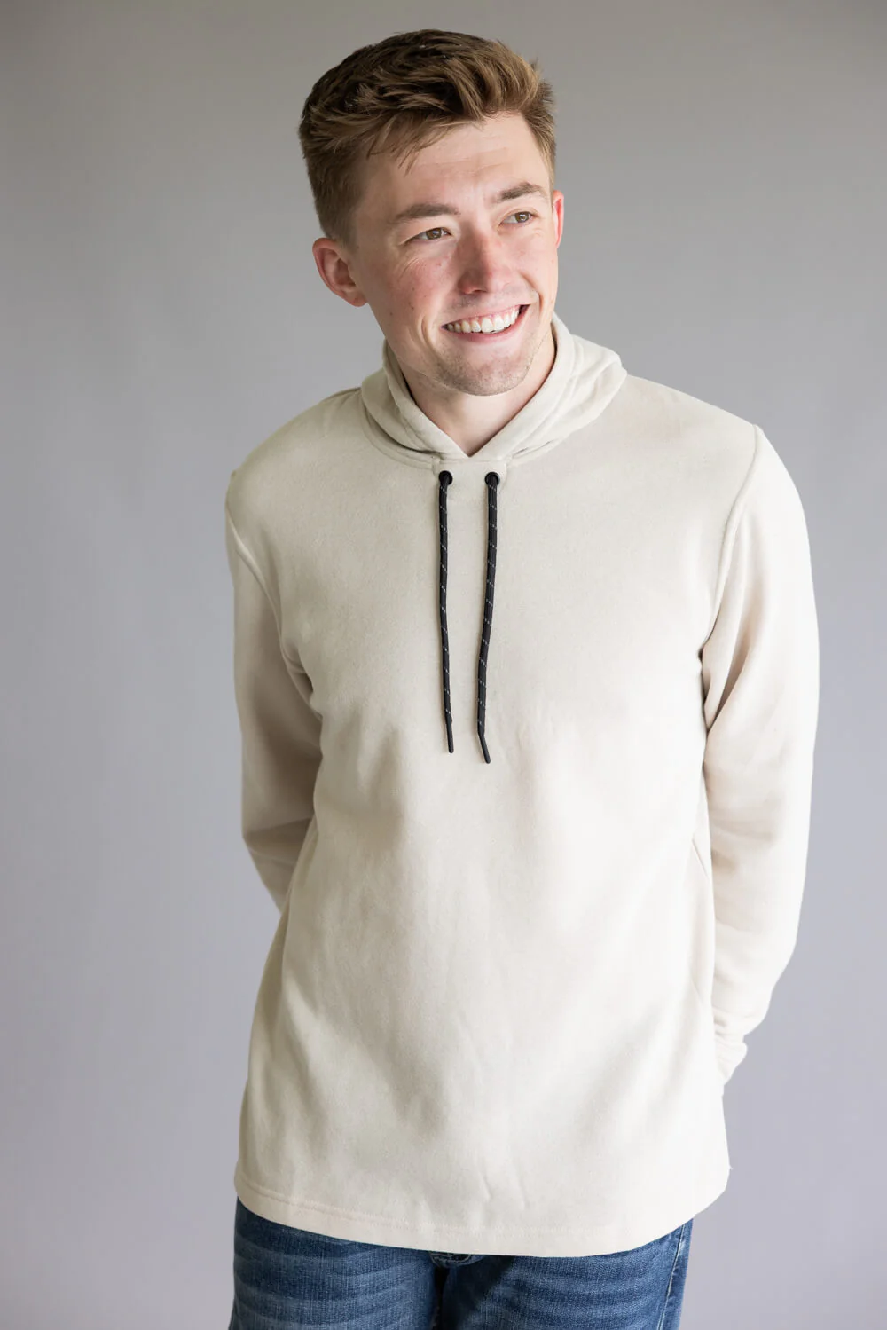 Fleece Lined Hoodie for Men in Haze | TT8115GL-HAZE - Image 4