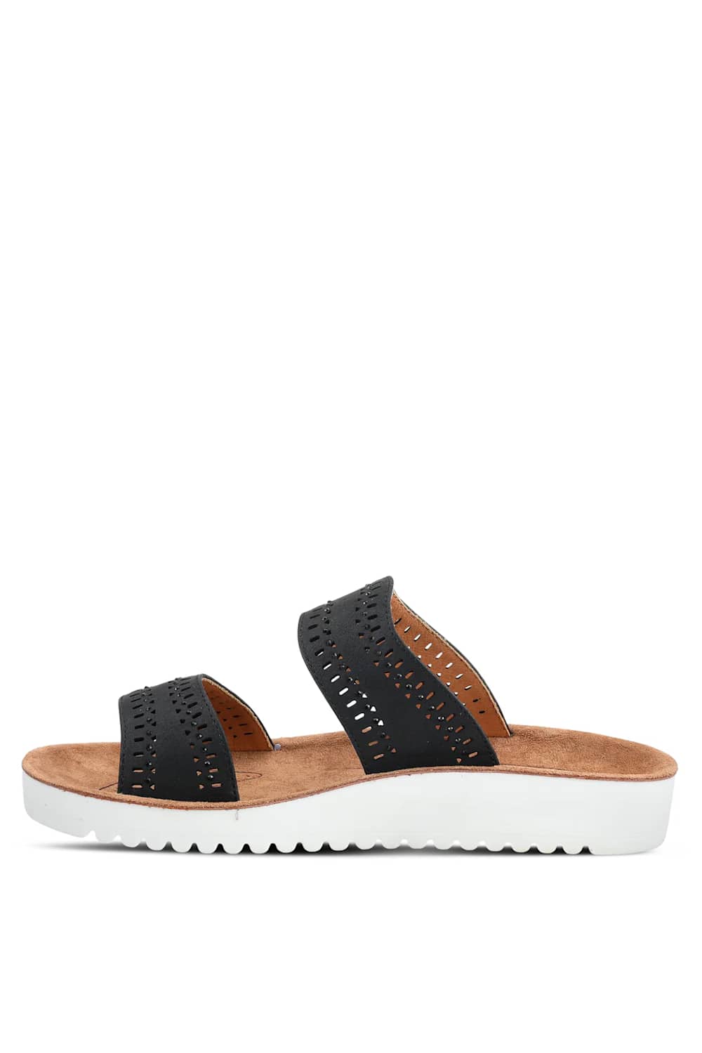Flexus Bayshore 2 Band Sandals for Women in Black | BAYSHORE-B - Image 3